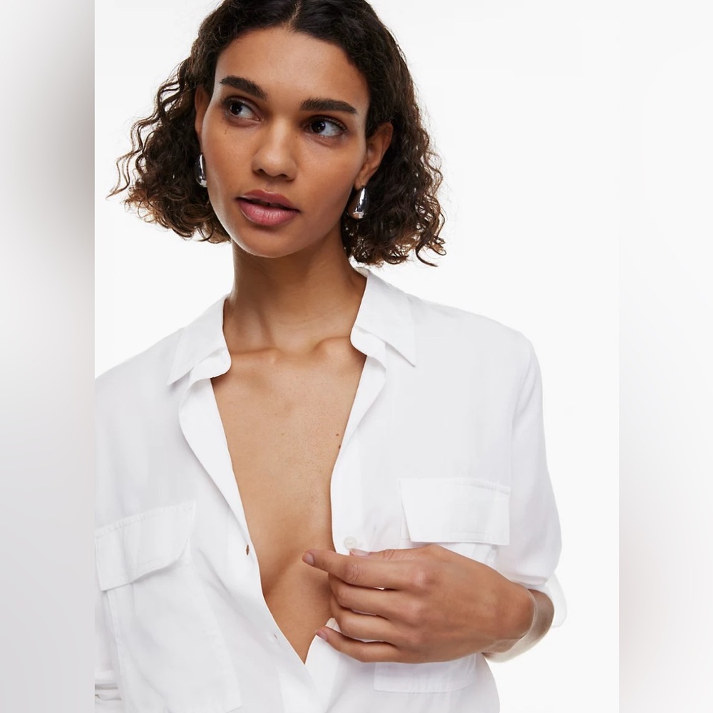 Aritzia Babaton The Group, Utility Shirt, Size XS, White